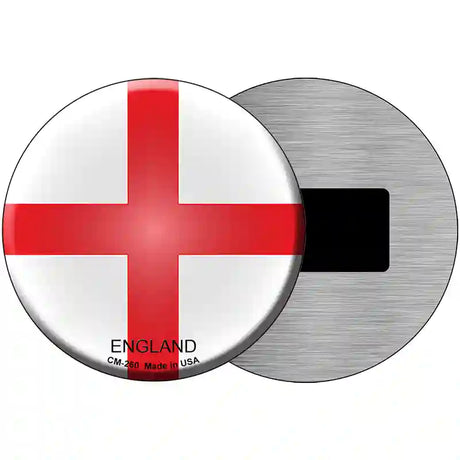 England Country Novelty Metal Circular Sign 3.5" (CM)