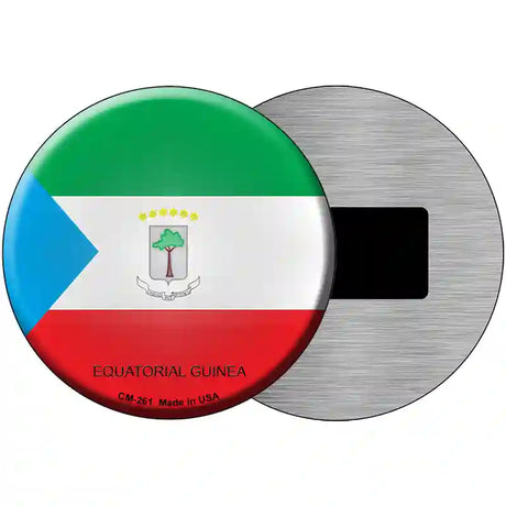 Equatorial Guinea Country Novelty Metal Circular Sign 3.5" (CM)