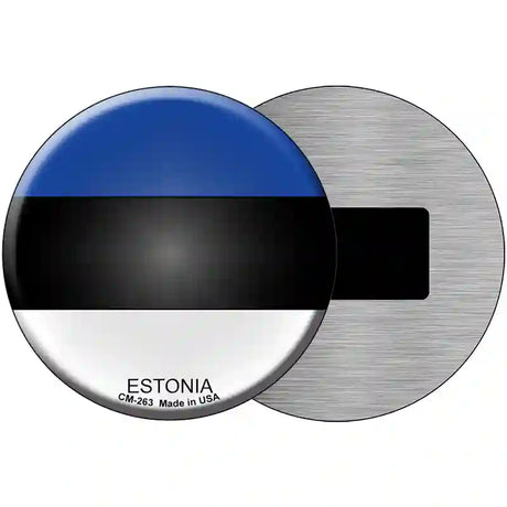 Estonia Country Novelty Metal Circular Sign 3.5" (CM)