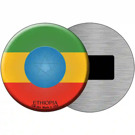 Ethiopia Country Novelty Metal Circular Sign 3.5" (CM)