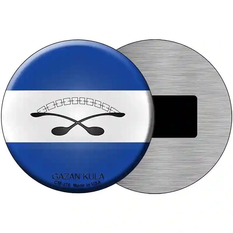 Gazan Kula Country Novelty Metal Circular Sign 3.5" (CM)