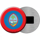 Guam Country Novelty Metal Circular Sign 3.5" (CM)