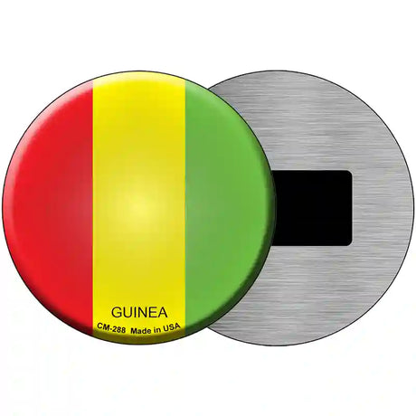 Guinea Country Novelty Metal Circular Sign 3.5" (CM)