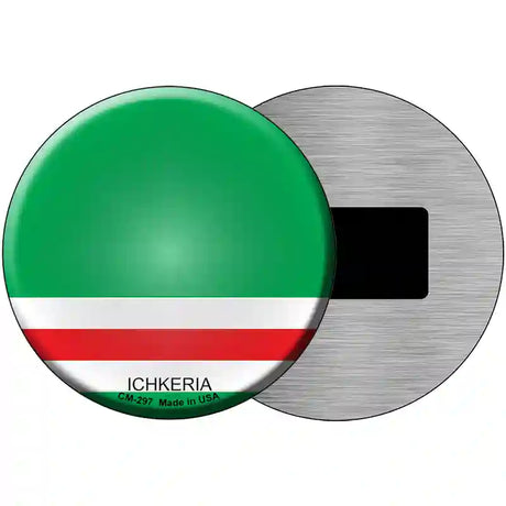 Ichkeria Country Novelty Metal Circular Sign 3.5" (CM)