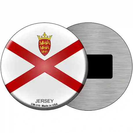 Jersey Country Novelty Metal Circular Sign 3.5" (CM)