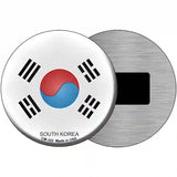 South Korea Country Novelty Metal Circular Sign 3.5" (CM)