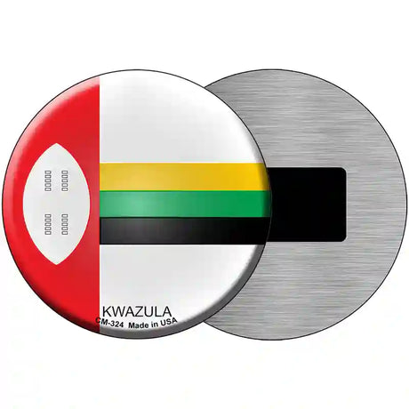 Kwazula Country Novelty Metal Circular Sign 3.5" (CM)