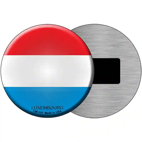 Luxembourg Country Novelty Metal Circular Sign 3.5" (CM)