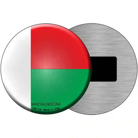 Madagascar Country Novelty Metal Circular Sign 3.5" (CM)