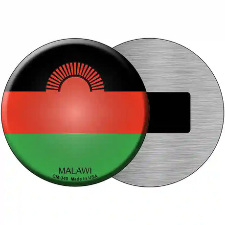 Malawi Country Novelty Metal Circular Sign 3.5" (CM)