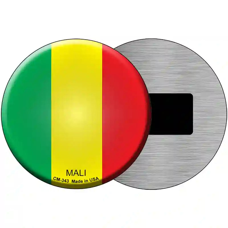 Mali Country Novelty Metal Circular Sign 3.5" (CM)