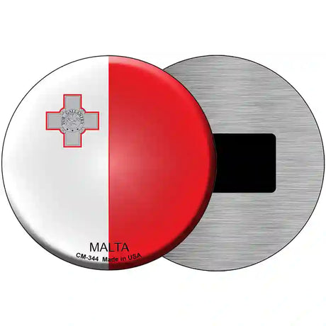 Malta Country Novelty Metal Circular Sign 3.5" (CM)