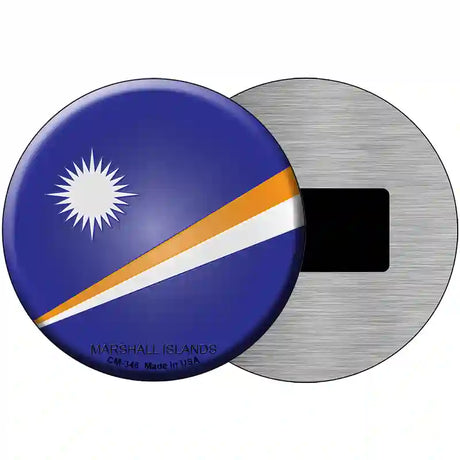 Marshall Islands Country Novelty Metal Circular Sign 3.5" (CM)