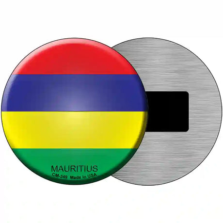 Mauritius Country Novelty Metal Circular Sign 3.5" (CM)