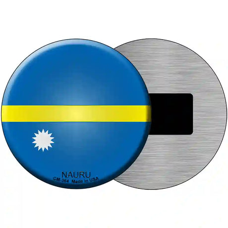 Nauru Country Novelty Metal Circular Sign 3.5" (CM)