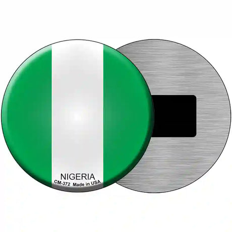 Nigeria Country Novelty Metal Circular Sign 3.5" (CM)