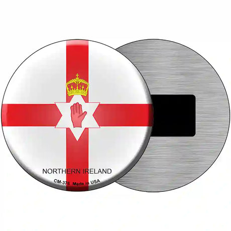 Northern Ireland Country Novelty Metal Circular Sign 3.5" (CM)