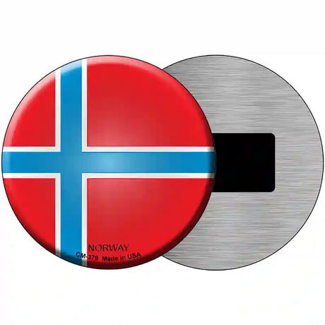 Norway Country Novelty Metal Circular Sign 3.5" (CM)