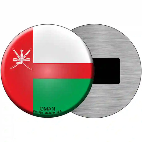 Oman Country Novelty Metal Circular Sign 3.5" (CM)