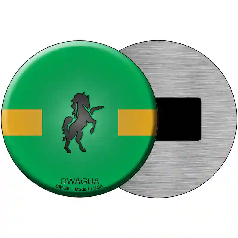 Owagua Country Novelty Metal Circular Sign 3.5" (CM)