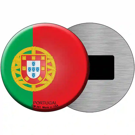 Portugal Country Novelty Metal Circular Sign 3.5" (CM)