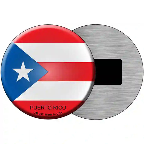 Puerto Rico Country Novelty Metal Circular Sign 3.5" (CM)