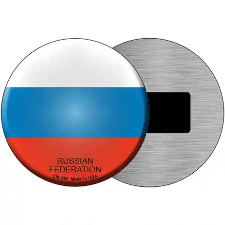 Russian Federation Country Novelty Metal Circular Sign 3.5" (CM)