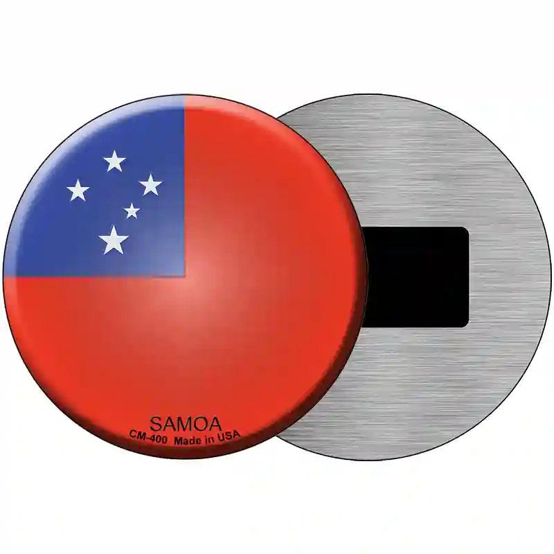 Samoa Country Novelty Metal Circular Sign 3.5" (CM)
