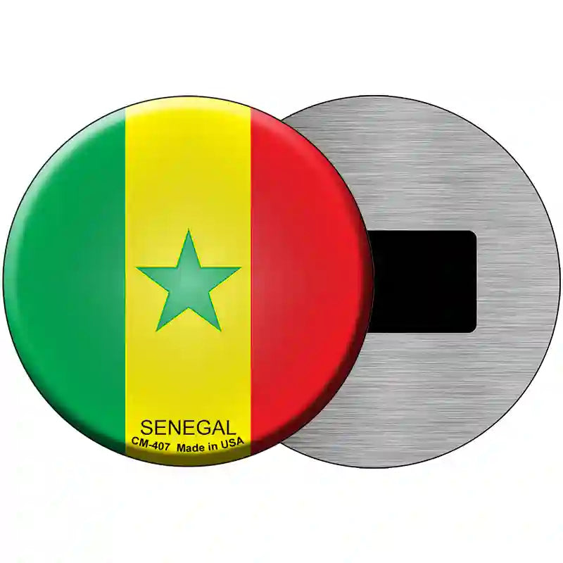 Senegal Country Novelty Metal Circular Sign 3.5" (CM)