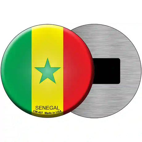 Senegal Country Novelty Metal Circular Sign 3.5" (CM)