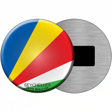 Seychelles Country Novelty Metal Circular Sign 3.5" (CM)