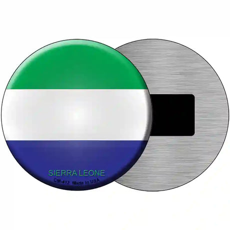 Sierra Leone Country Novelty Metal Circular Sign 3.5" (CM)