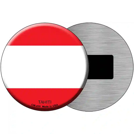 Tahiti Country Novelty Metal Circular Sign 3.5" (CM)