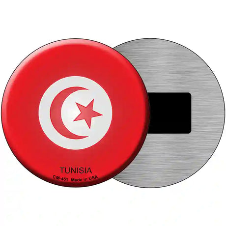 Tunisia Country Novelty Metal Circular Sign 3.5" (CM)