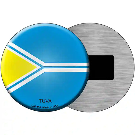 Tuva Country Novelty Metal Circular Sign 3.5" (CM)