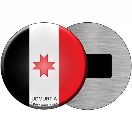 Udmurtia Country Novelty Metal Circular Sign 3.5" (CM)