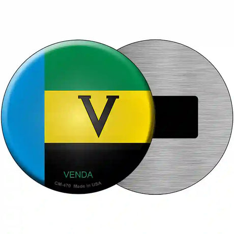 Venda Country Novelty Metal Circular Sign 3.5" (CM)