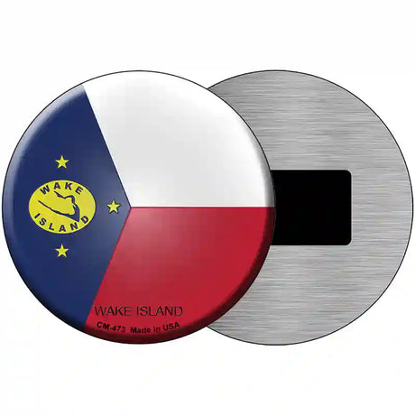 Wake Island Novelty Metal Circular Sign 3.5" (CM)