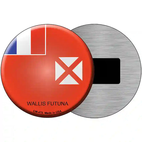 Wallis Futuna Country Novelty Metal Circular Sign 3.5" (CM)