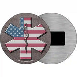 Medical Cross Novelty Metal Circular Sign 3.5" (CM)