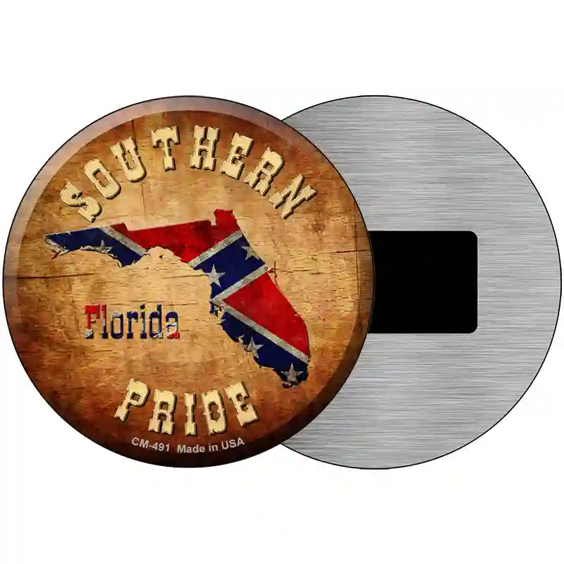 Southern Pride Florida Novelty Metal Circular Sign 3.5" (CM)