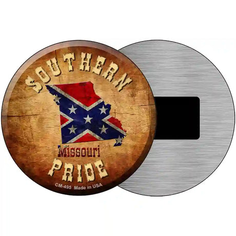 Southern Pride Missouri Novelty Metal Circular Sign 3.5" (CM)