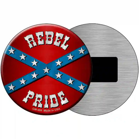 Rebel Pride Novelty Metal Circular Sign 3.5" (CM)