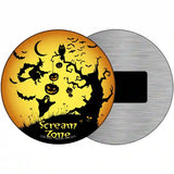 Scream Zone Novelty Metal Circular Sign 3.5" (CM)