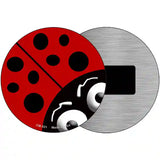 Lady Bug Novelty Metal Circular Sign 3.5" (CM)