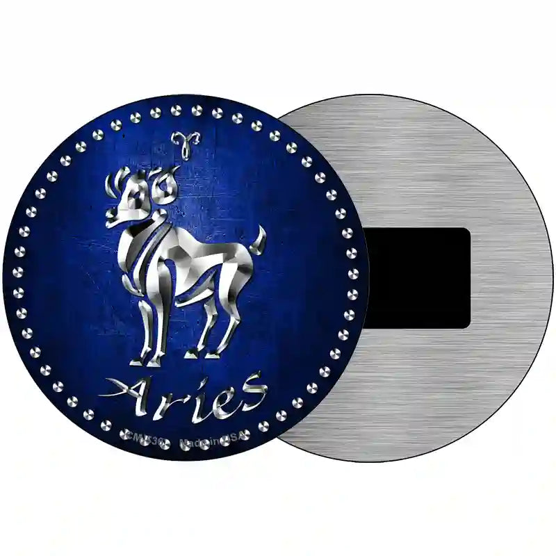 Aries Novelty Metal Circular Sign 3.5" (CM)