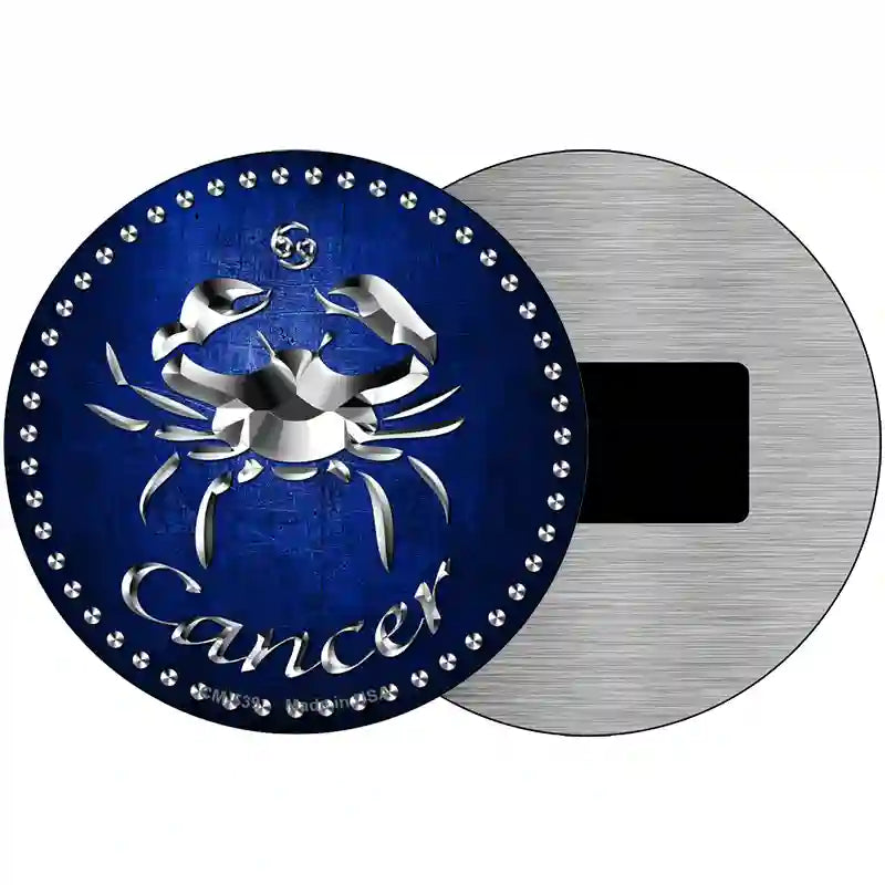 Cancer Novelty Metal Circular Sign 3.5" (CM)