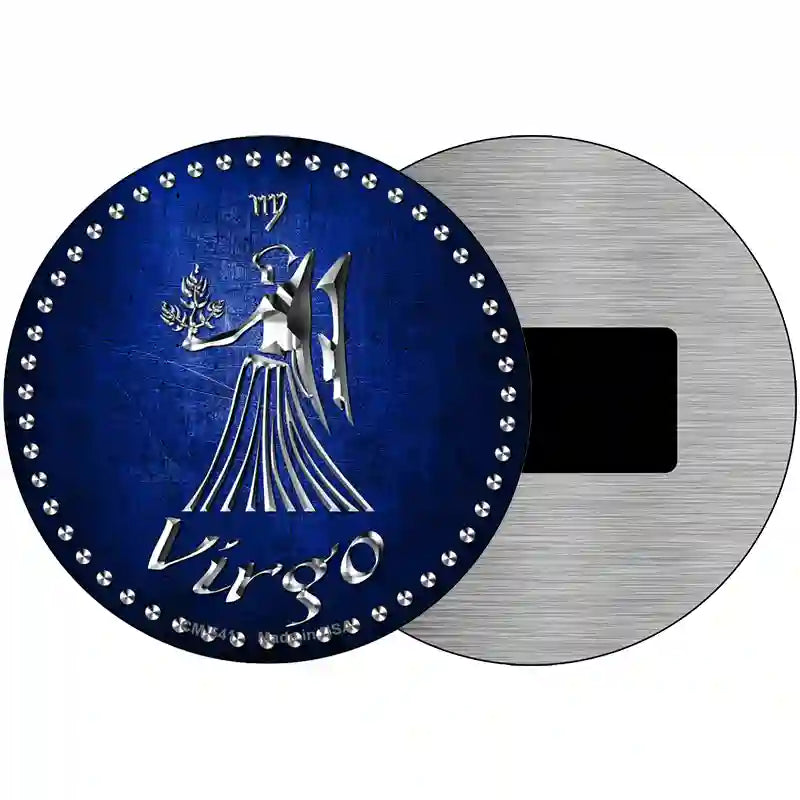 Virgo Novelty Metal Circular Sign 3.5" (CM)