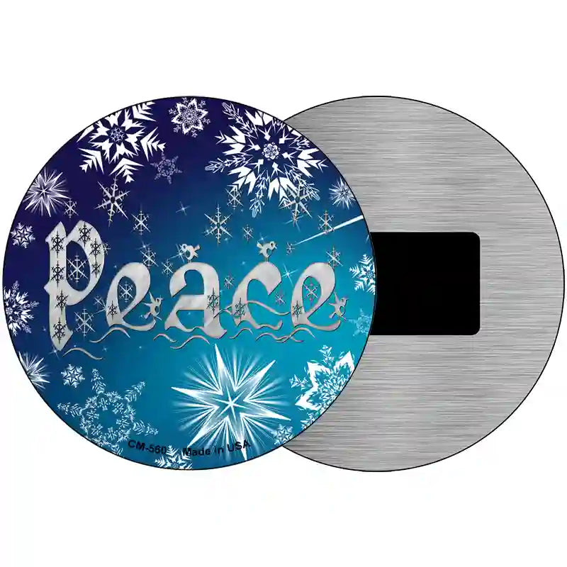 Peace Novelty Metal Circular Sign 3.5" (CM)