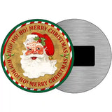 Ho Ho Ho Santa Novelty Metal Circular Sign 3.5" (CM)